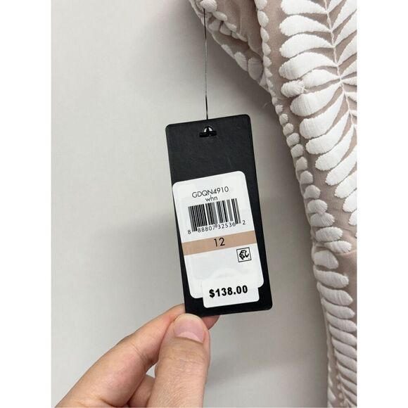 GUESS Dress Size 12 Women's Embroidered Mesh Sleeveless Sheath NEW - Picture 9 of 10